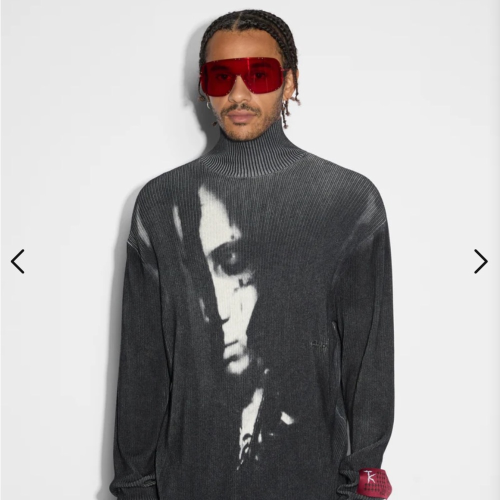 🔥 Trippie Redd X Ksubi “Trippie Knit Black” XL BNWT Retail: $260 Sold Out Collab